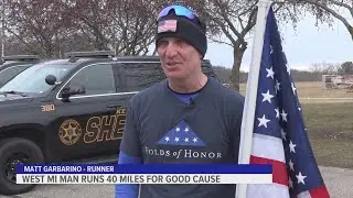 West Michigan man runs 40 miles for good cause