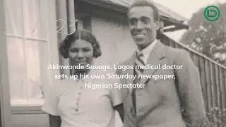 800 MOST CONSEQUENTIAL EVENTS IN 100 YEARS OF NIGERIA'S HISTORY (1920-59)