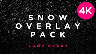 2025 Snow Overlay Pack | 10 Loop-Ready 4K Falling Snow Video Effects for Video Editing