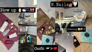 Vlog:Glowup (skin&hair Care🧖🏼‍♀️🧴🫧,New Nails💅🏽✨,حمام مغربي🛁🫧)رأي في عطور قصة🛍️🫠،حنةوعرس سوداني🇸🇩💯