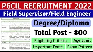 PGCIL Full Notification OUT | PGCIL Recruitment 2022 | Powergrid Recruitment 2022| #pgcilrecruitment