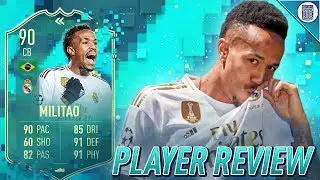 90 FLASHBACK MILITAO PLAYER REVIEW! FLASHBACK EDER MILITAO - FIFA 20 ULTIMATE TEAM