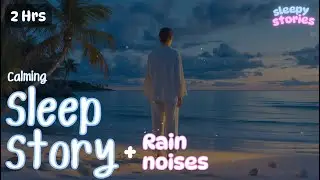 Guided Sleep Meditation | The Island Of Quiet Presence | Cozy Sleep story for adults with rain noise