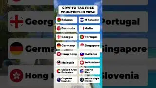 Crypto Tax Free Countries In 2024!!👀🔥 || #shorts #cryptoshort #cryptocurrency #crypto #altcoins #nfa