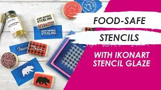 Decorate Cookies with Reusable Food-Safe Stencils | Ikonart Stencil Glaze