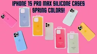 Spring Apple NEW iPhone 15 Pro / Pro Max Silicone Case Colors!