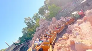 [4K] Big Thunder Mountain Railroad 2022 at Disneyland Park! - Sunset Wide Angle POV