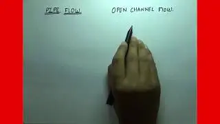 Comparison between open and pipe flow