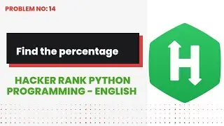 Find the percentage #14 | Hackerrank | Python Programming | English