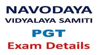 navodaya vidyalaya pgt syllabus