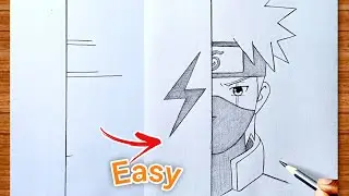 Easy Anime Drawing / How to Draw Kakashi Hatake / Naruto Drawing Tutorial for beginners 