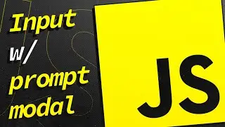 User Input with the prompt modal in JavaScript #shorts