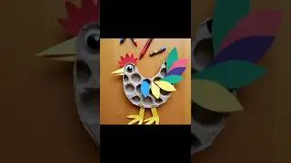 Creative Egg Carton Art and Craft Ideas | Best Recycled DIY Crafts #shorts