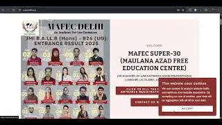 HOW TO FILL THE MAFEC FREE SUPER-30 BA.LL.B ENTRANCE FORM (2026-27) | JMI AMU BHU MHCET & Others | 