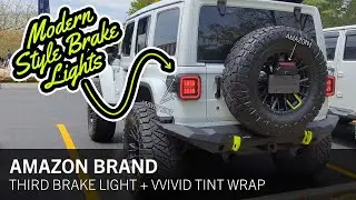 Jeep Wrangler LED Upgrades: Smoked Tail Lights & Third Brake Light Install