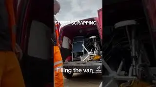 STREET SCRAPPING #truck #dumpsterdiving #scrap #vanlife #scrapping #wastemanagement #meme #scrapyard