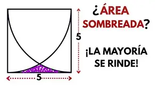 🧠 ¡OLÍMPICA ÁREA SOMBREADA! El Reto de Geometría que el 90% No Ve: El Triángulo Oculto😭