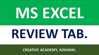 Excel Review Tab Overview
