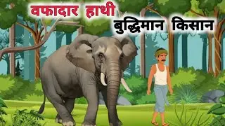 बफादार हाथी बुद्धिमान किसान। Hindi Kahaniyan। Hindi Kahani। Hindi Moral Stories। Cartoon Story