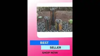 Easy Pro Pond Tranquil D&eacute;cor Modern Basalt Fountain Trio Fountain Kit