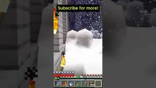 Snowman1999 loves the deep snow! #minecraft #shortsfeed #shortvideo #gaming #gameplay #snow#snowfall