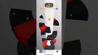 Helix jump voodoo Game #1 #helixjump  #Gameover #gameplay #voodoo #shorts