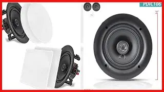 10&rdquo; Ceiling Wall Mount Speakers - Pair of 2-Way Full Range Sound Stereo Speaker Audio System Flush
