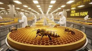 Inside the Honeybee Mega-farm | How Queen Bees Create Thousands of Hives (Full Process Documentary)
