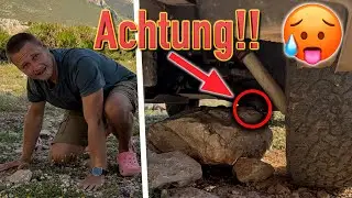 Unser off-road Camper nimmt Schaden & Touristen werden sauer 😒 (Vanlife auf Sizilien)