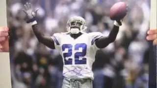 Emmitt Smith Signed Rushing Record Photo - 16x20 JSA