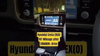 Hyundai Creta EX(O) IVT Petrol drive mileage after drive on 2000+ KM trip #automobile #shorts #feed