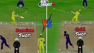 premium shot vs Gold shot || real cricket 22 comparison