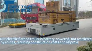 Trackless Transfer Cart for Material Handling#materialhandling #factoryautomation #trolley #railfree