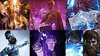 God of War - All Aesir God movesets + fighting style comparison