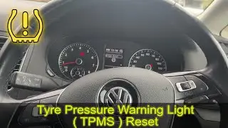 2021 VW SHARAN tyre pressure warning reset