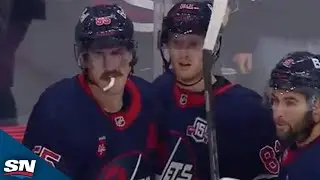 Jets' Mark Scheifele Capitalizes On Stars Turnover With One-Timer Goal