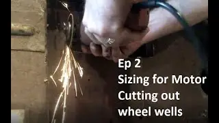 ep 2 Sizing & Cutting out wheels for Motorized Bumper Car Restoration