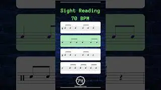 Sight Reading Practice &ndash; Steady 70 BPM | Beginner Rhythm Training with Metronome