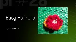 😊❤️Easy to make Hair clip Tutorial 😊❤️ Handmade hair clip 😜☺️ DIYCROCHETCRAFT ❤️