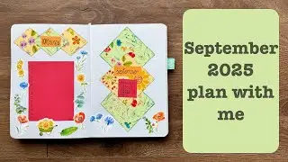 September 2025 Bullet Journal setup 💚 Extend the summer 💚