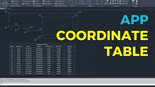 App Coordinate Table for AutoCAD and Civil 3D