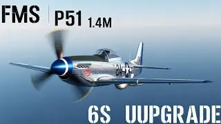 Flying the FMS P-51 at 1.4m - Maiden Flight Test 6s upgrade