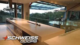Modern Homes with custom Schweiss Designer Doors