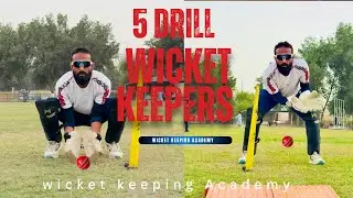 ⭐ Top 5 Wicket Keeping Drills | Improve Reflexes ⚡ Footwork 🦶 & Catching Skills 👐