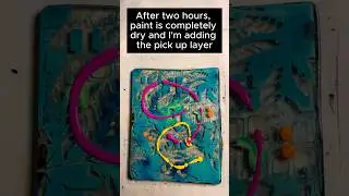Gelli Printing with Acrylic Inks, Leaves and Stencils #gelliplateprinting #gelprinting #mixedmedia