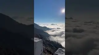 Sikkim, India ❤️ #sikkim #clouds #mountain #travel #travelmate #shorts #whatsappstatus