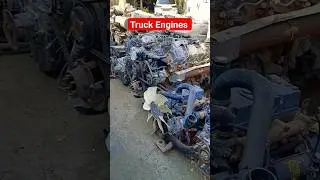 Truck Engines 👀 Scrap Yard #truck #engine #shorts
