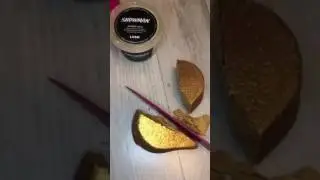 Creating a lush cocktail- chopping up sunshine bubble bar! Relaxing