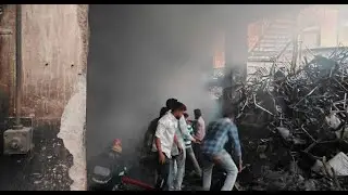 A major fire broke out at a furniture store in Nampally in Hyderabad #nampallyfire #trending #viral