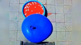 🎈Breaking Glass Bottles and Balloon drops - Crushing Crunchy & Soft Things⚠🍾🔥